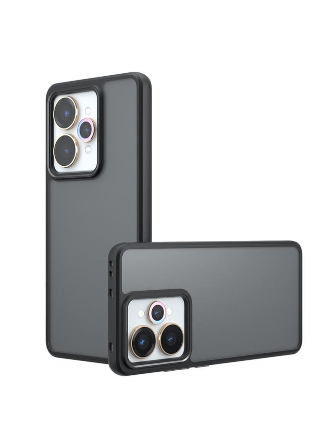 جراب حمايه اسود مط غير لامع ومقاوم للصدمات متوافق مع Realme 15 / Realme 15 Pro (أسود ) - Image 1